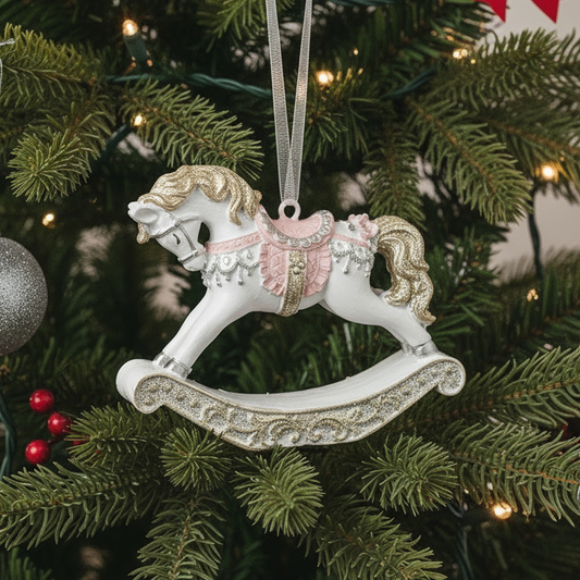 Rocking Horse Hanging Christmas Tree Decoration