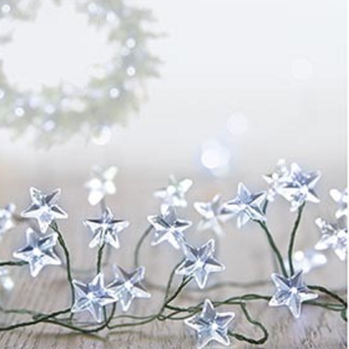 Premier 160 Microbrights White Star Christmas Cluster Lights