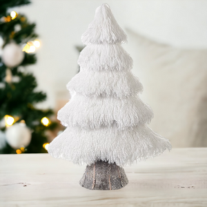 White Christmas Tree With Glitter