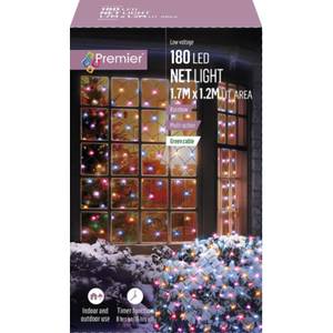 Premier 1.7m x 1.2m Rainbow Net Lights