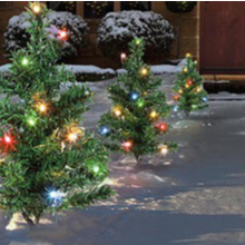 Load image into Gallery viewer, Set of 6 Christmas Tree Path Lights Multi Colour
