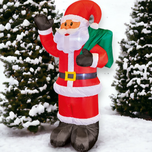 Premier 6ft/180cm Inflatable Waving Santa