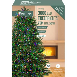 Premier 3000 Multi Colour LED Treebrights String Lights