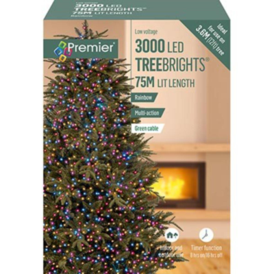 Premier 3000 Rainbow LED Treebrights String Lights