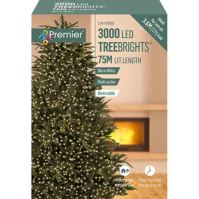 Premier 3000 Warm White LED Treebrights String Lights