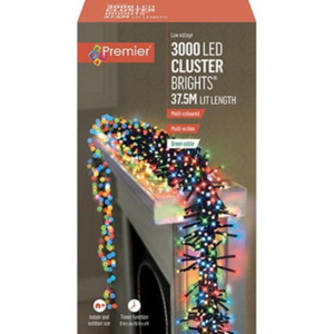 Premier 3000 Cluster Brights LED Lights Multi Colour