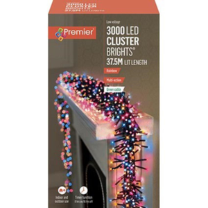 Premier 3000 Cluster Brights LED Lights Rainbow
