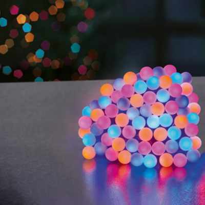 Premier 150 Rainbow Frosted Cap Berry String Lights