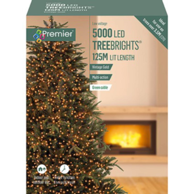 Premier 5000 Vintage Gold LED Treebrights String Lights