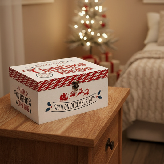 North Pole Wooden Christmas Eve Box