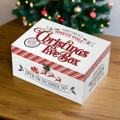 North Pole Wooden Christmas Eve Box