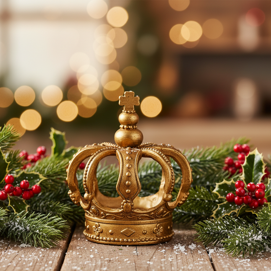 Goodwill Gold Crown Christmas Ornament