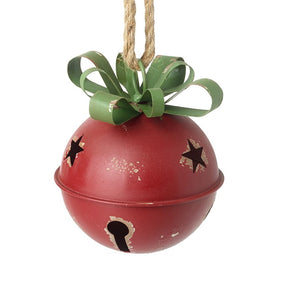 Metal Star Cut Out Christmas Bell