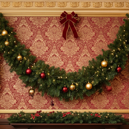 Luxury 210cm Green Christmas Swag