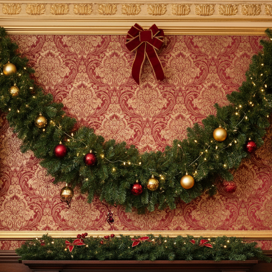 Luxury 210cm Green Christmas Swag