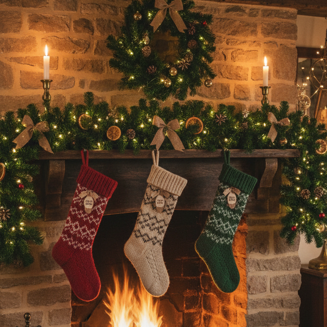 Luxury Green Christmas Garland Decoration 270cm