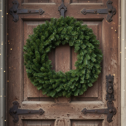 Luxury Large 100cm Green Christmas Wreath