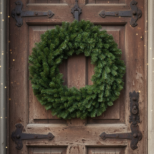 Luxury Large 100cm Green Christmas Wreath
