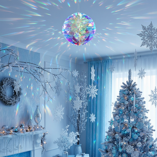 Iridescent Honeycomb Christmas Ball Decoration 30cm