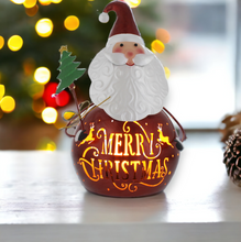 Load image into Gallery viewer, Merry Christmas Metal Santa Lantern 32cm
