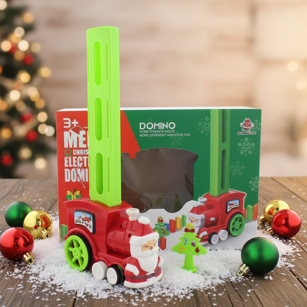 Christmas Electronic Domino Train Toy Game
