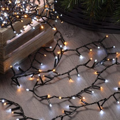 Festive 1000 White and Warm White Firefly Christmas Lights