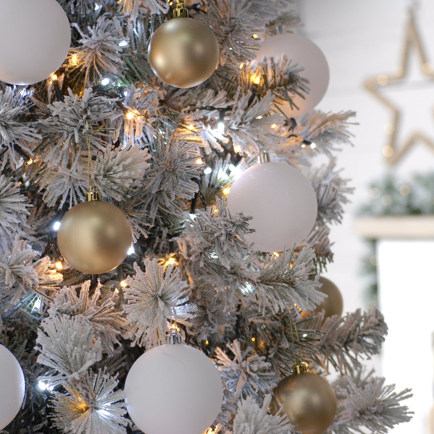 Festive 1000 White and Warm White Firefly Christmas Lights