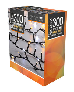 Festive 300 White and Warm White Firefly Lights