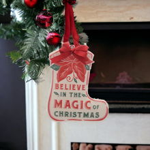 Load image into Gallery viewer, Believe in the Magic of Christmas Sign
