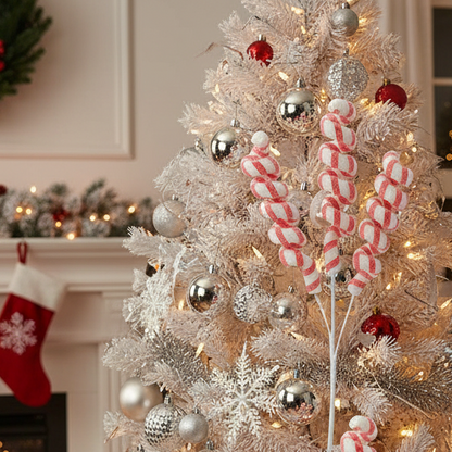 Candy Cane Spiral Christmas Stem
