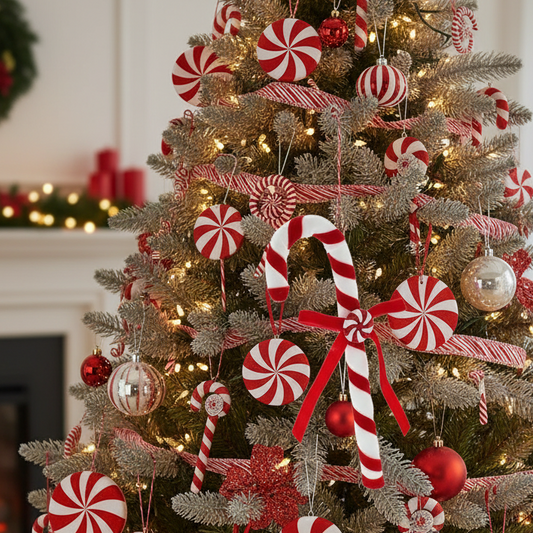 Candy Cane 25cm Hanging Christmas Decoration