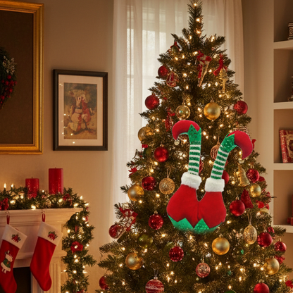 Elf Legs Pick Christmas Decoration