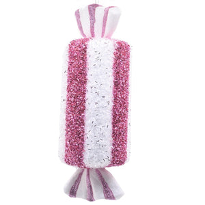 Pink Candy Stripe Sweet Hanging Decoration 30cm