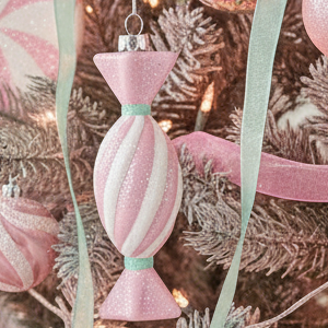 Pink and White Sweet Hanging Christmas Decoration