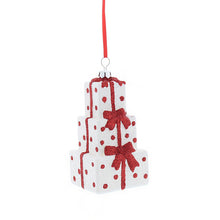 Load image into Gallery viewer, Glitter Stacked Presents Hanging Decoration
