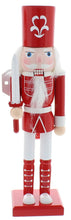 Load image into Gallery viewer, Red and White Nutcracker 31cm

