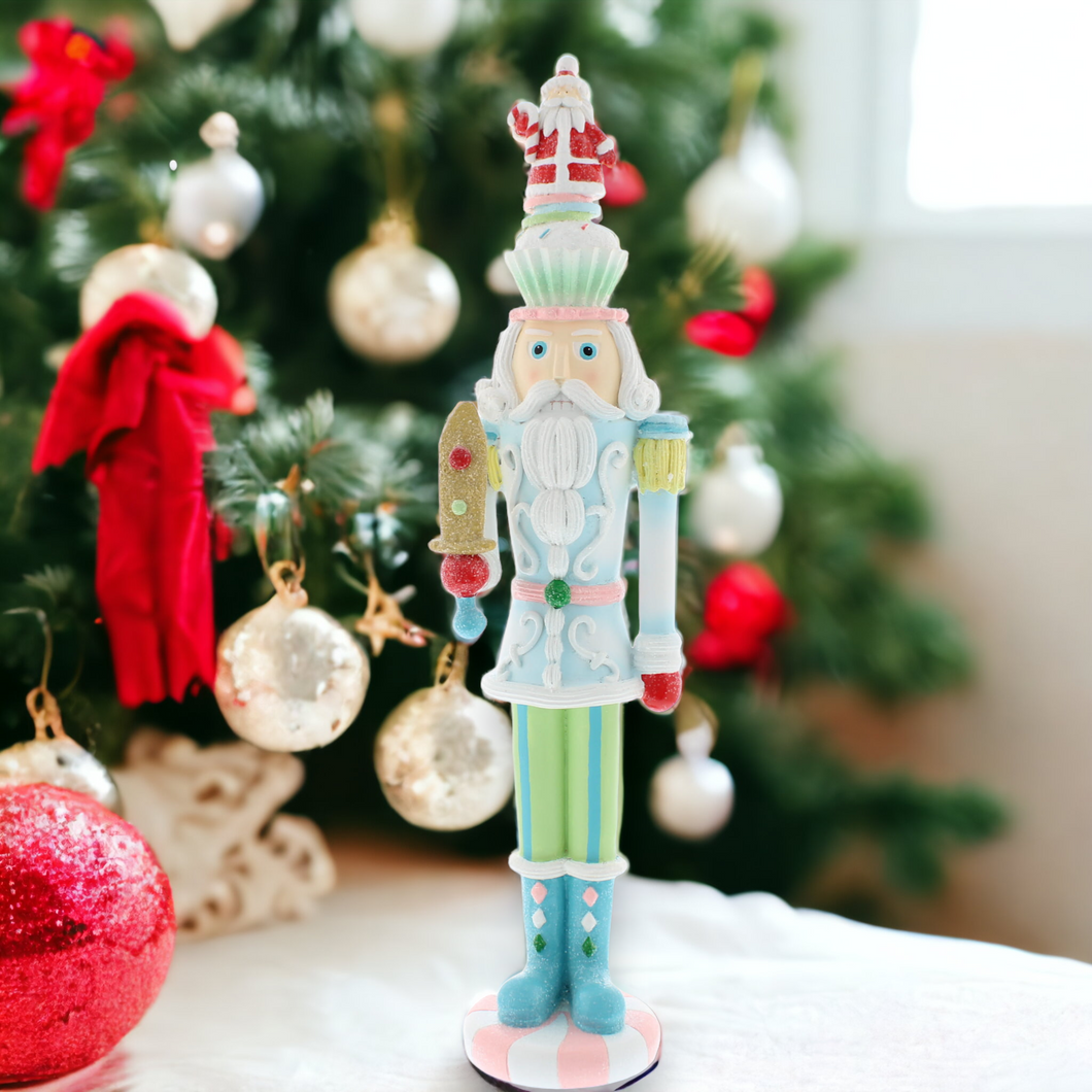 Pastel Candy Christmas Nutcracker 40cm