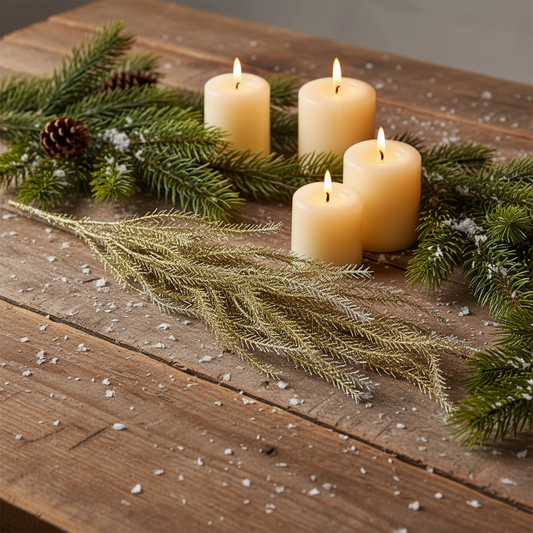 Golden Glitter Christmas Spray Decoration 90 cm