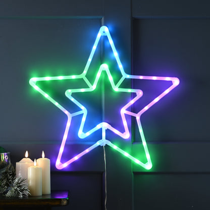 RGB Digital Star Christmas Display Decoration