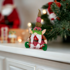 Christmas Candy Theme Sitting Elf 43cm