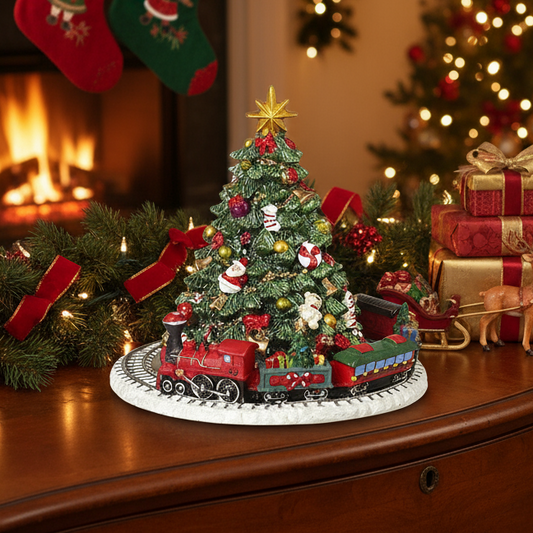 Christmas Train Revolving Christmas Tree Ornament