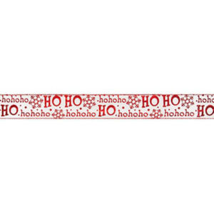 Red HO HO HO Ribbon