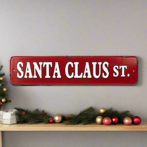 Santa Claus St. Sign