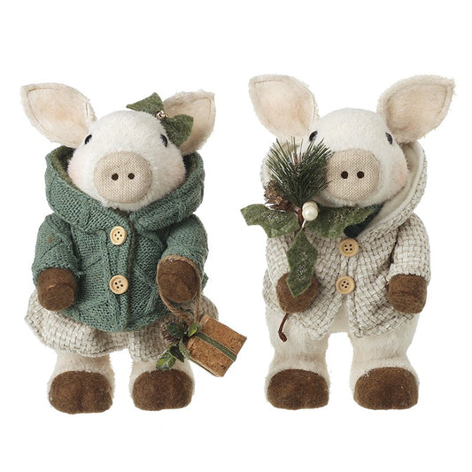 Festive Pig Ornament