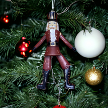 Load image into Gallery viewer, Hanging Christmas Nutcracker With Moveable Legs
