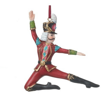 Dancing Nutcracker and Mouse Christmas Hanging Tree Decoration