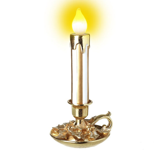 Gold Light Up Candle Stick 37cm