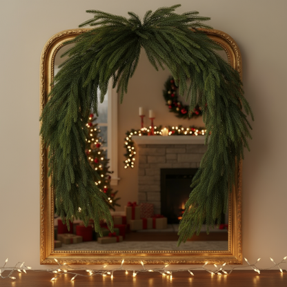 Waxed Pine Christmas Swag 180cm