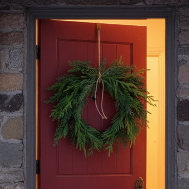 Pine and Cedar Christmas Wreath 61cm