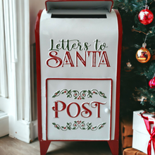 Load image into Gallery viewer, Letters to Santa Christmas Post Box
